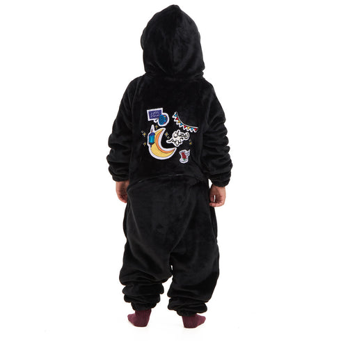 Snuggs Kids Blanket Onesie Black هلال رمضان